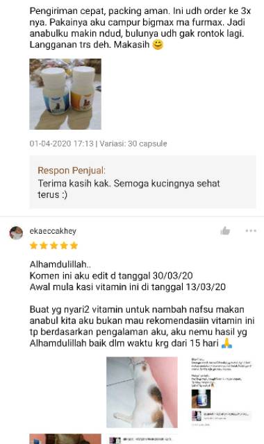 VITAMIN KUCING NAFSU MAKAN KURUS OBAT GEMUK KUCING PENGGEMUK SEHAT VITAMIN ANTIBODY VITAMIN BULU KUCING ANTI JAMUR PENUMBUH BULU KUCING