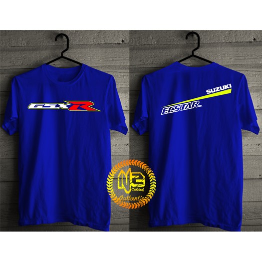 Kaos Baju Suzuki GSX/Baju GSX-R/T-shirt Suzuki GSX-R 02 Blue/Black