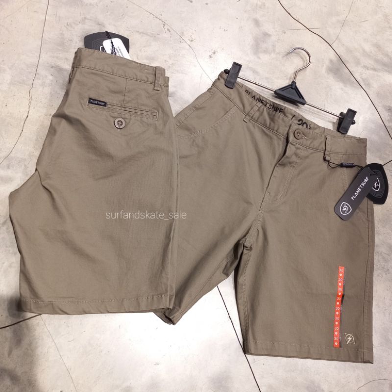 Celana Pendek Chino Planet Surf Original New Greyson 211D Khk