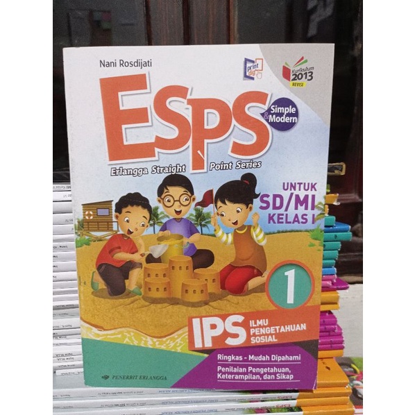 buku bekas ESPS IPS SD kelas 1/2/3/4/5/6 Erlangga