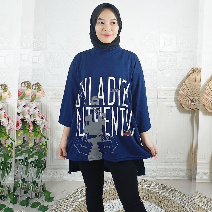 GYLADIES ATASAN OVERSIZE TUNIK BLOUSE WANITA GL FASHION