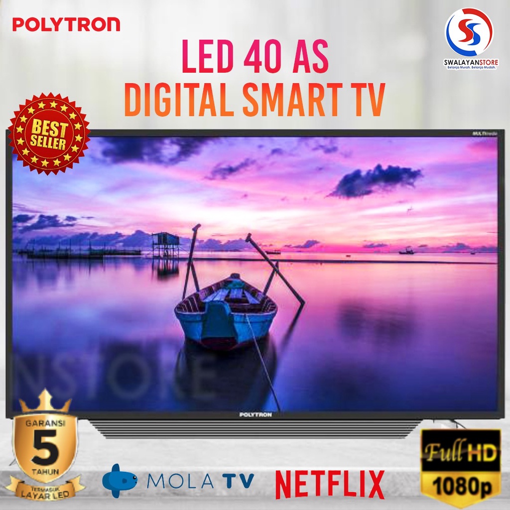 LED SMART TV POLYTRON 40AS