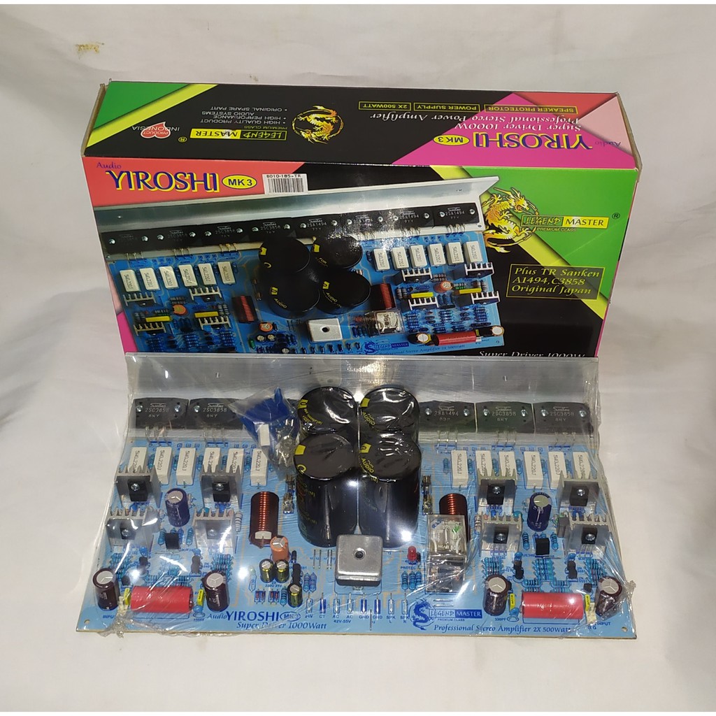 KIT YIROSHI KIT POWER AMPLIFIER STEREO 2X500W YIROSHI MK3 PLUS TR