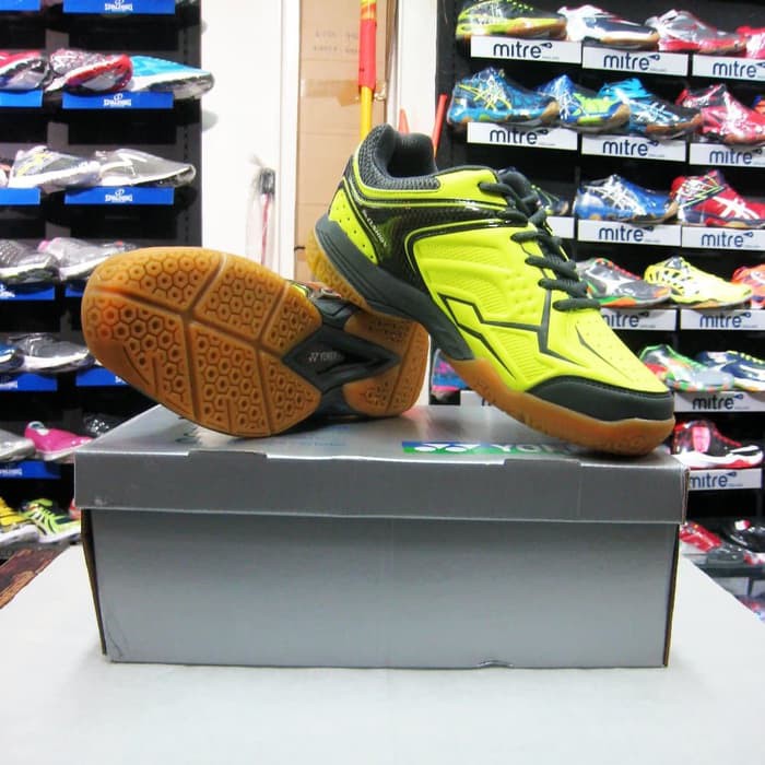 Sepatu Olahraga Bulutangkis Badminton Yonex Akayu 1 Neon Lime Grey