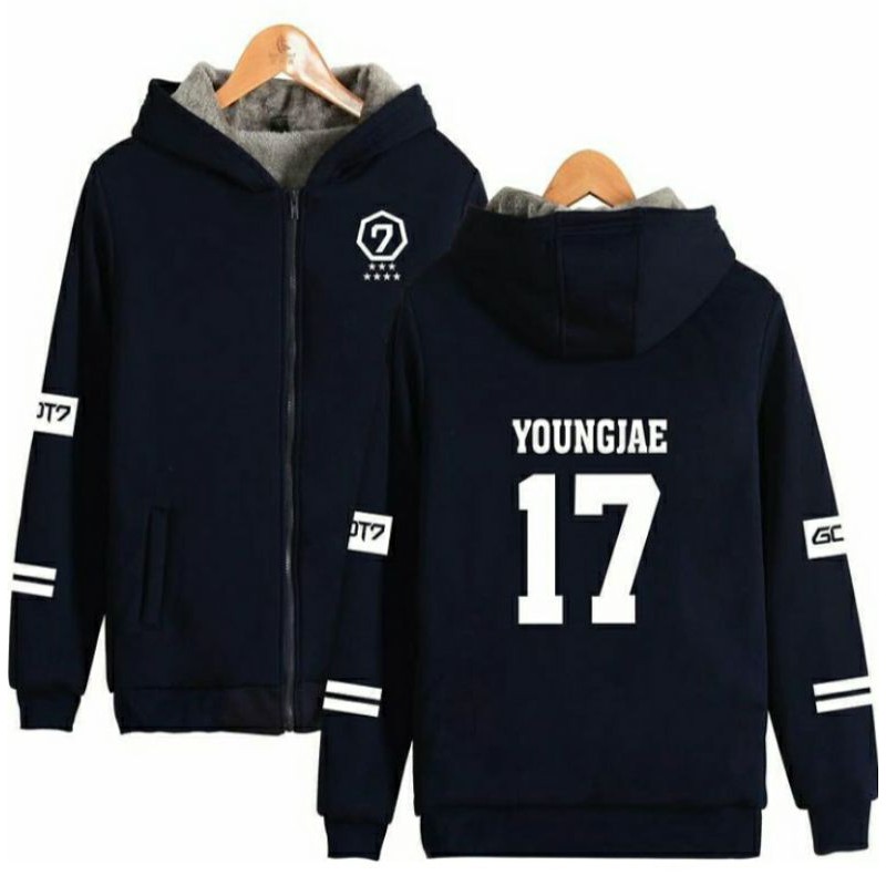 JAKET GOT7 BIGSIZE KPOP/ HOODIE ZIPPER MEMBER IGOT7 ALL SIZE S M L XL XXL 3XL 4XL 5XL 6XL