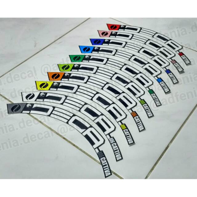 Decal Sticker Java Deca Cattiva Decal Sticker Velg  Rim 