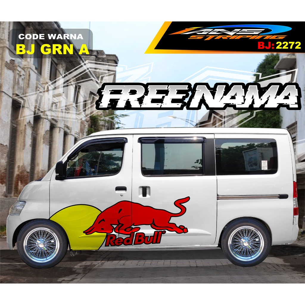 DECAL STICKER MOBIL GRANMAX / VARIASI STIKER MOBIL LUXIO / STICKER DECAL BODY SAMPING MOBIL AVANZA XENIA / STIKER MOBIL