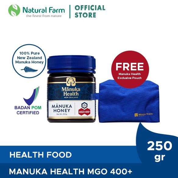 

Manuka Health MGO 400+ (250 gr) Free Pouch