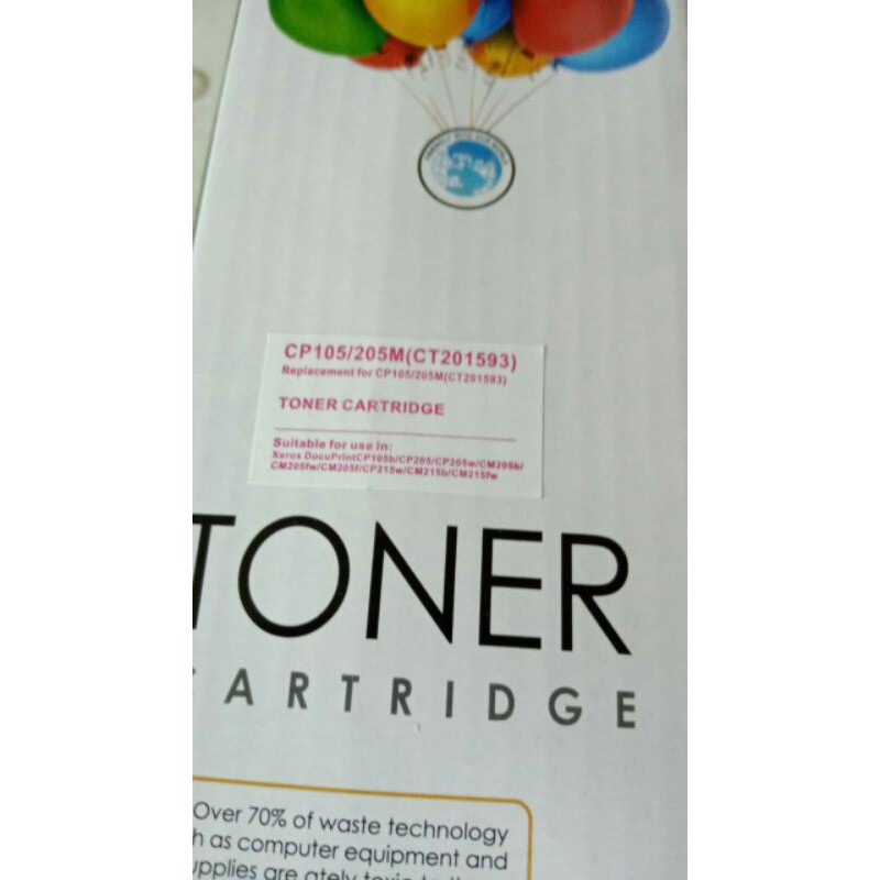 Toner Cartridge Compatible Fuji Xerox CP105 CP205 CM105 CM205 CP215 CM215 - CT201593