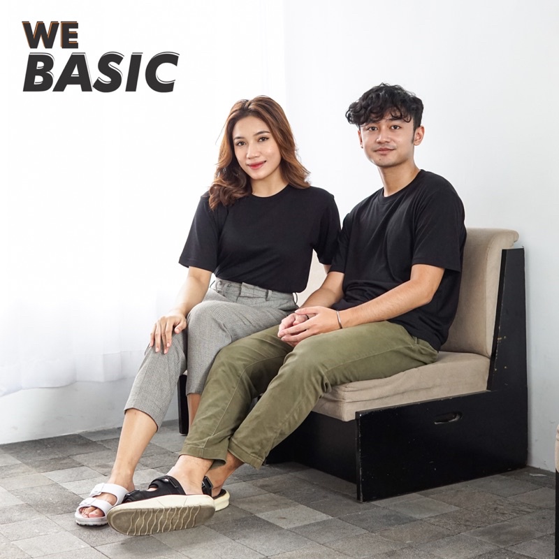 WeBasic Kaos Polos Hitam Premium Cotton 30S