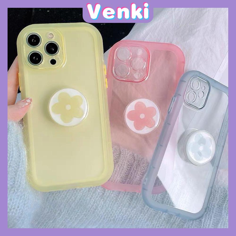 iPhone Case with Grip Cute Folding Stand Clear Case Soft Case TPU Airbag Shockproof Protection Camera Candy Color Compatible For iPhone 14 Pro Max 14 Plus 13 Pro Max 12 11 XR 7Plus