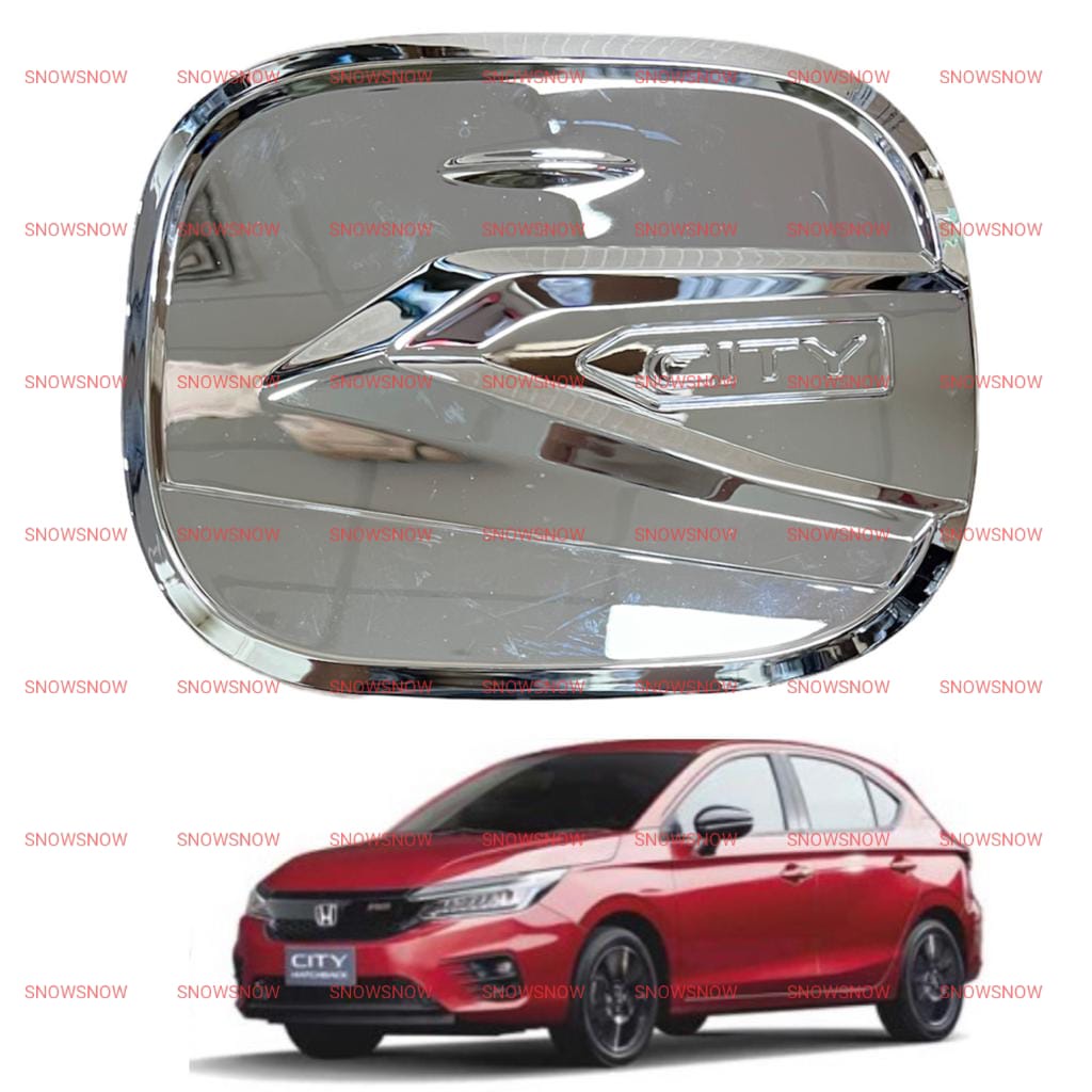 Tank Cover City Hatchback 2021 2022 Cadillac Hitam Chrome