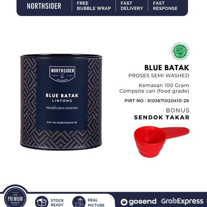 

best seller] BIJI KOPI ARABIKA BLUE BATAK SEMIWASHED - 100GR NORTHSIDER COFFEE