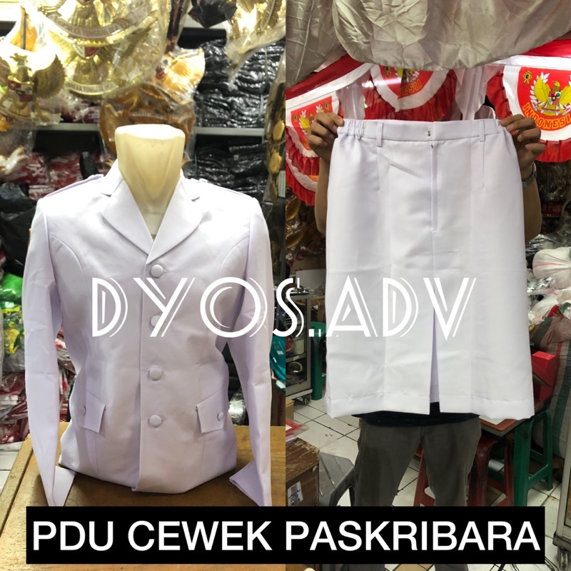 PDU paskribra cewek (satu stel)