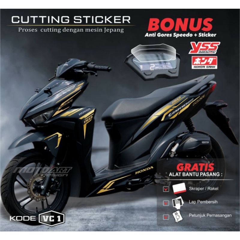 sticker motor honda vario 150/125 sticker variasi honda vario