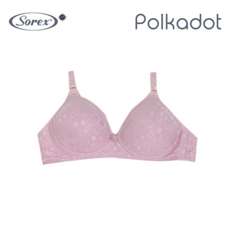 Sorex Bra Polkadot 17097 BH Busa Tanpa Kawat Setara Cup A-B