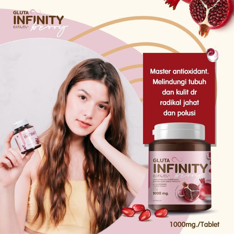 GLUTA INFINITY BERRY 1000MG EXP 2023-08-18