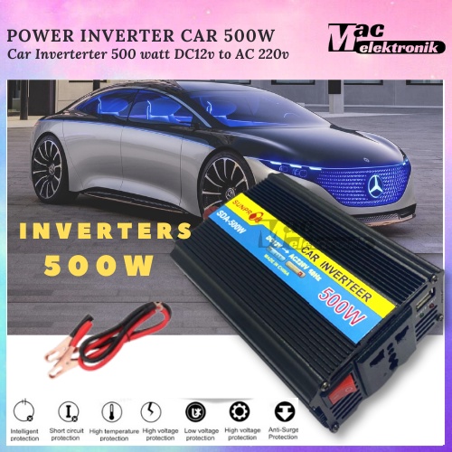 Power Inverter Digital 500W dan 1000w DC 12V ke AC 220V