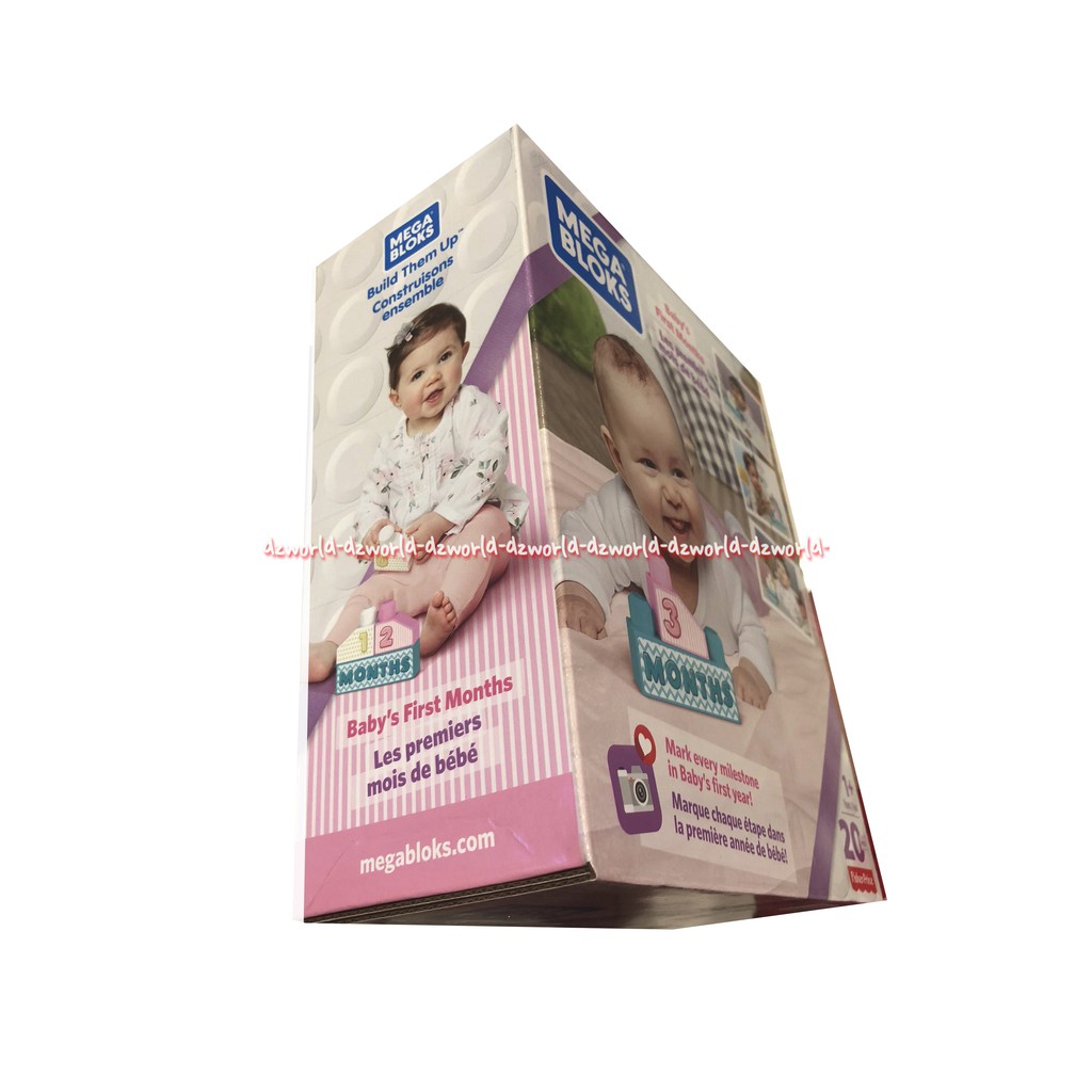 Fisher Price Mega Block 3 Month Mainan Blok Untuk Bayi Pink