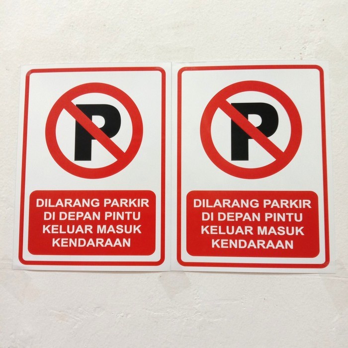 

SIGN PLAT aluminium DILARANG PARKIR