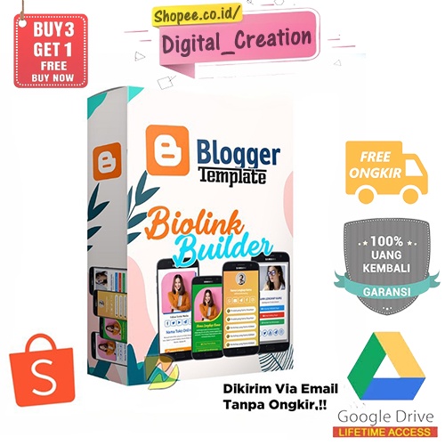 Template Blogger Biolink Builder Multifungsi | Template Blogspot