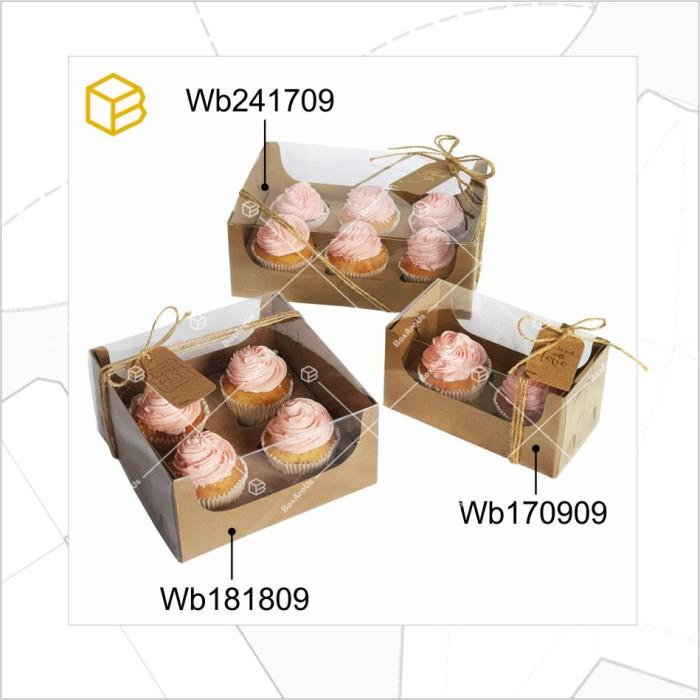 

Box Cupcake Isi 2 | Dus Muffin Cake Box Packaging Bolu Tart | Wb170909 020
