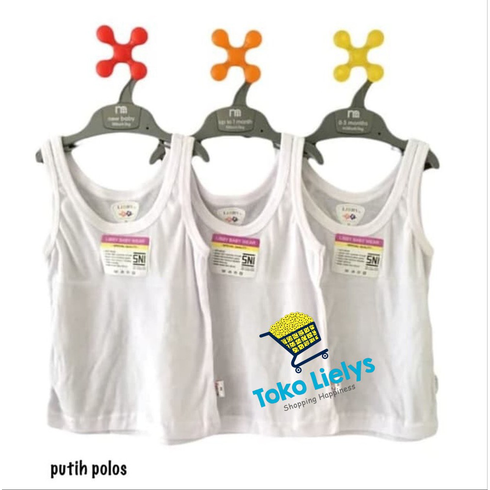 3 PCS LIBBY SINGLET POLOS KAOS DALAM ANAK