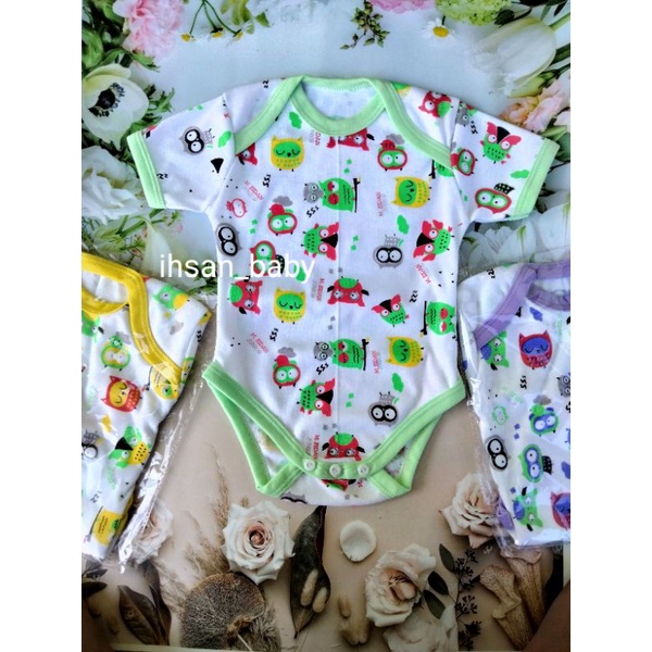 jumper pendek bayi PUTIH COTTON TC