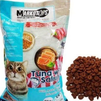 makanan kucing Markotops Tuna With Salmon repack 1kg