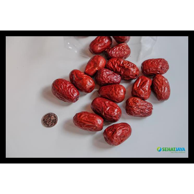 

TERLARIS! Angco Ang co Hong zao (red dates) Kurma Merah Premium Jumbo 500 gram