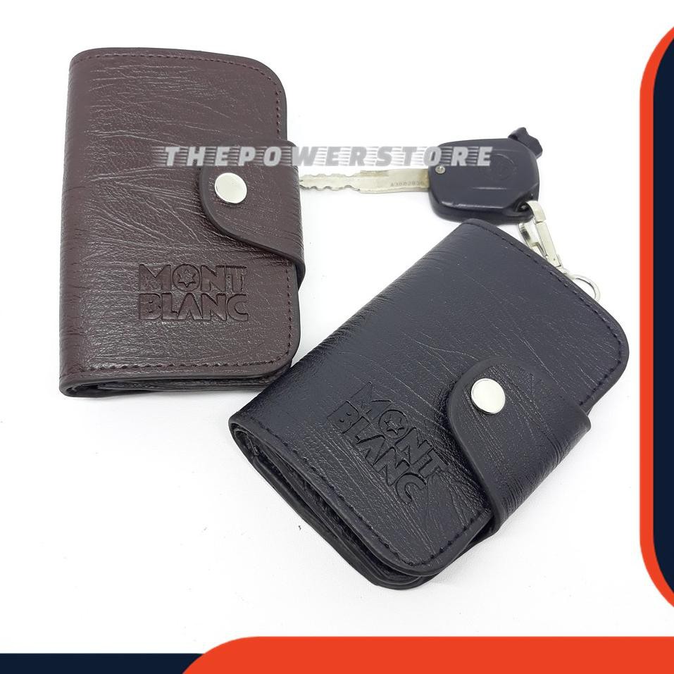 Ready PCYKD GANTUNGAN KUNCI MONT BLANC NEW DOMPET KUNCI MOBIL MOTOR SIM KTP STNK KULIT 98 Readystock