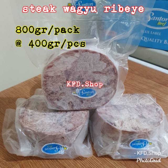 

STEAK WAGYU RIBEYE santori 800gr/pack @400gr/pcs