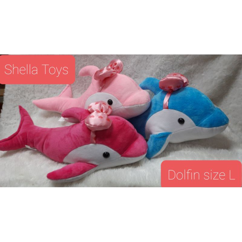 Boneka dolfin size L bahan halus