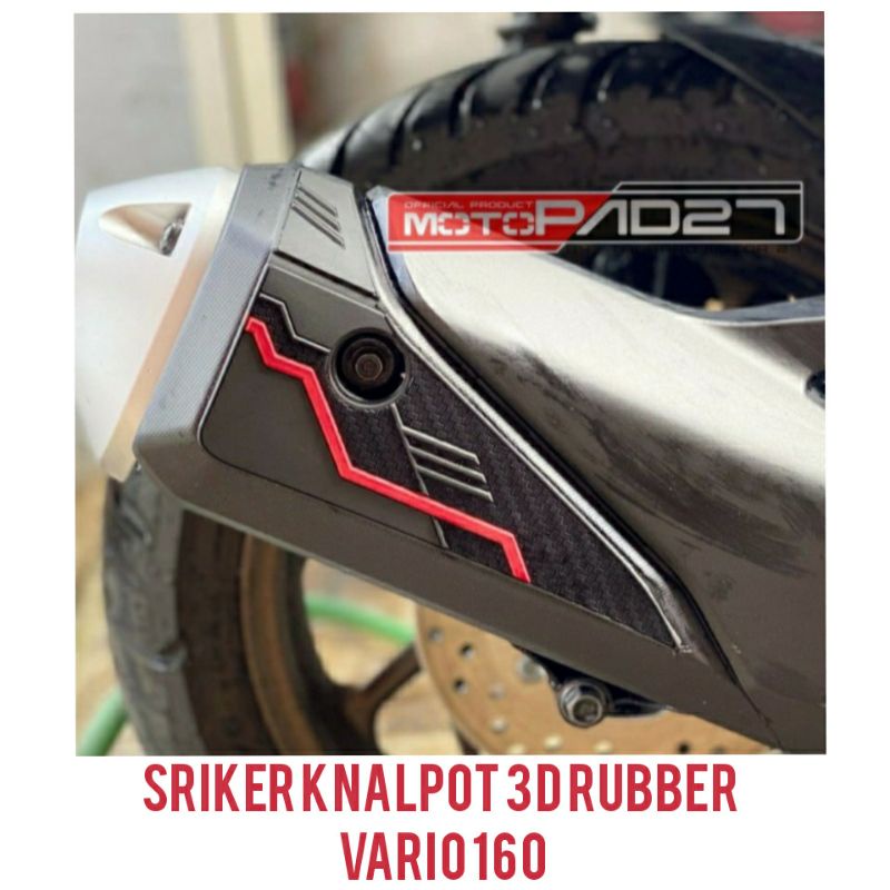 Paket stiker dan karpet Vario 160 bahan rubber premium