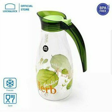 Lock n Lock Fridge Pitcher Leaves 970ml / 1.2L teko air plastik