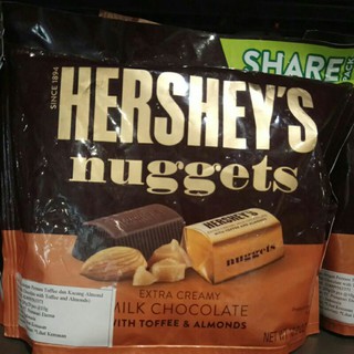 Hershey Nuggets Extra Creamy Milk Chocolate With Toffee & Almonds 289 g...