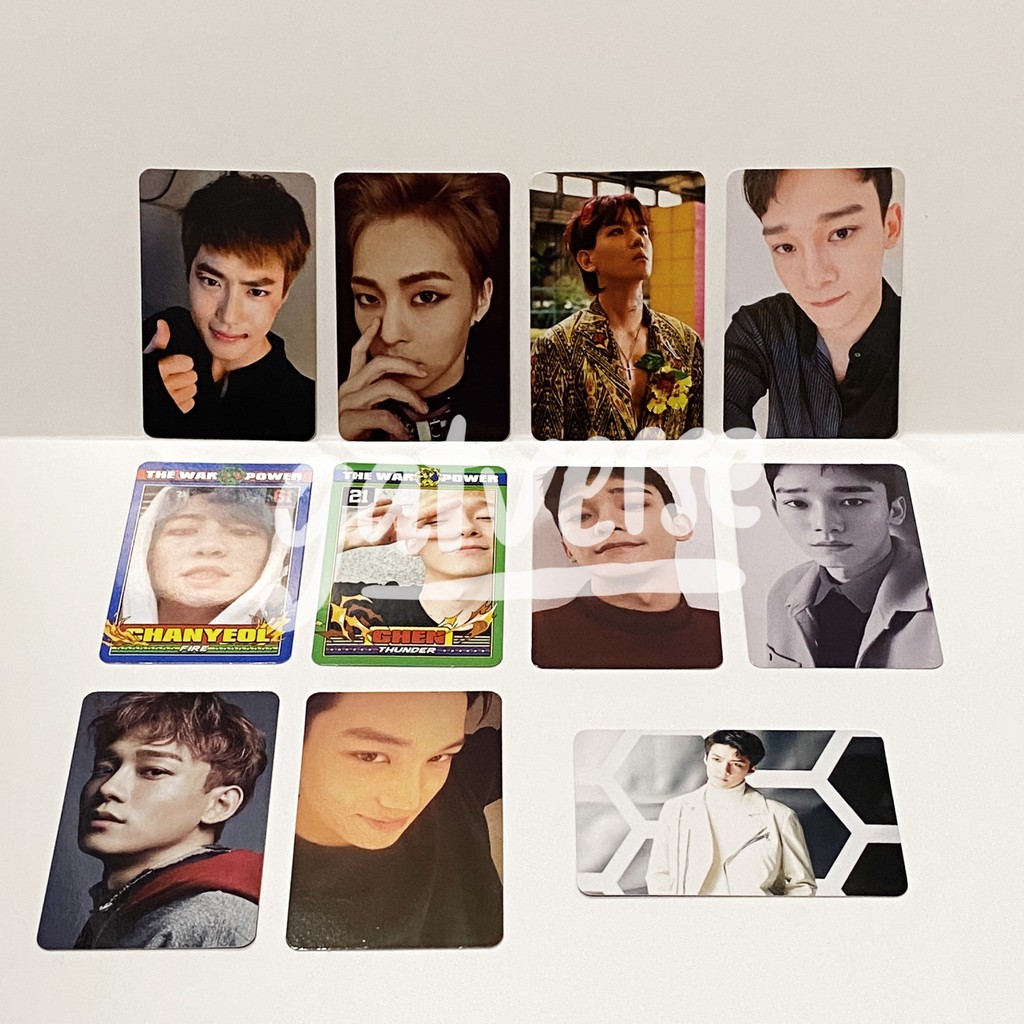 EXO Photocard PC (Kai Sehun Chanyeol Baekhyun Suho Chen Xiumin) Japan