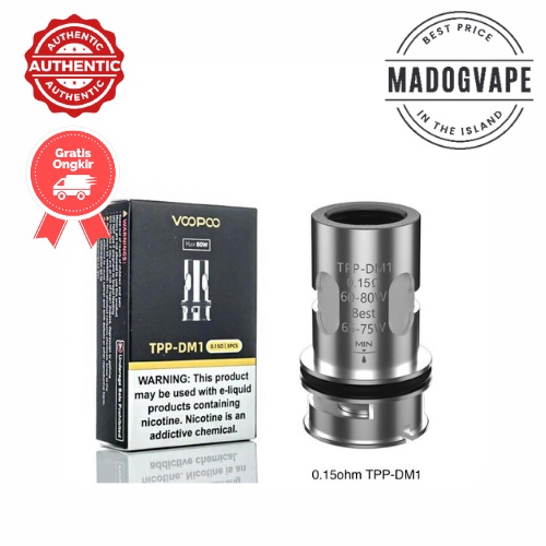 Coil TPP Series DM1 0.15ohm 0.15 ohm Drag 3 X Plus pod tank AUTHENTIC