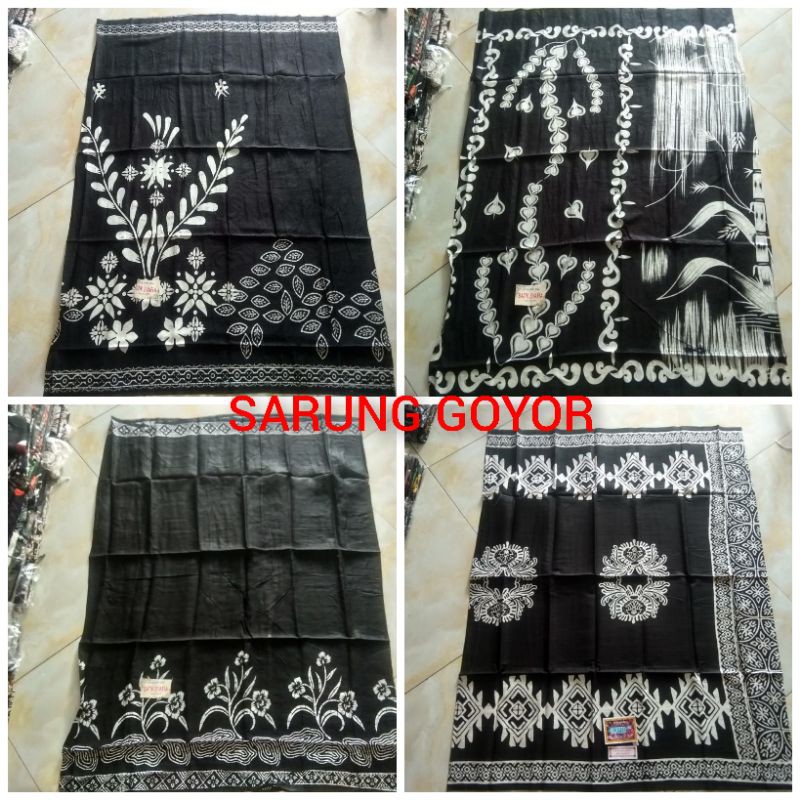 Sarung batik wanita motif monochrome untuk santri perempuan sarung cewek