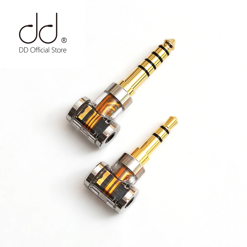 Dd ddHiFi DJ35A DJ44A Adaptor Balanced 2.5 4.4 Ke Kabel earphone balance 2.5mm Dari Merk Seperti Astell &amp; Kern FiiO Dll.