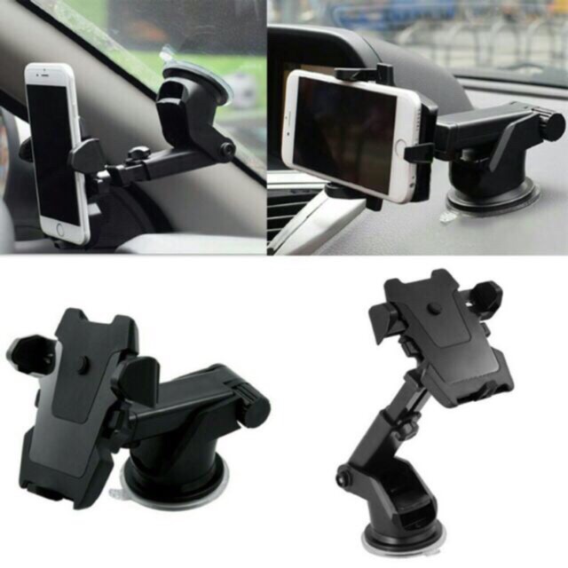 360° Holder Handphone / tablet universal Leher Panjang Bisa Berputar Untuk Mobil