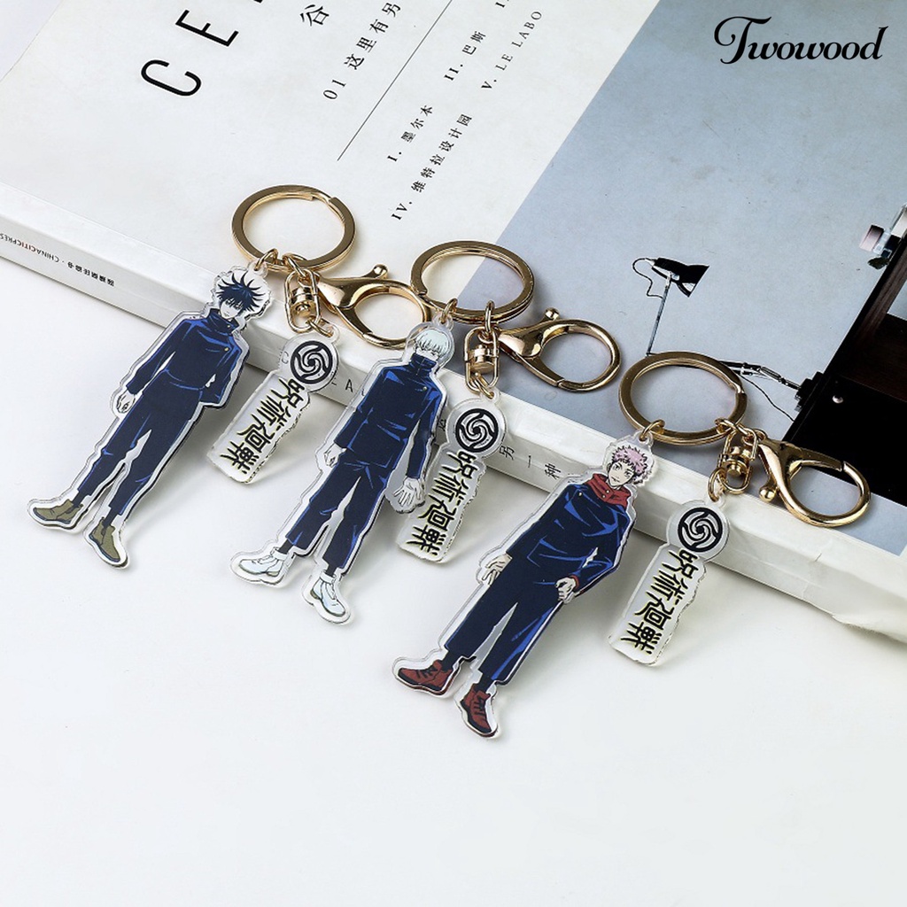 Gantungan Kunci Desain Kartun Anime Bahan Akrilik Untuk Hadiah