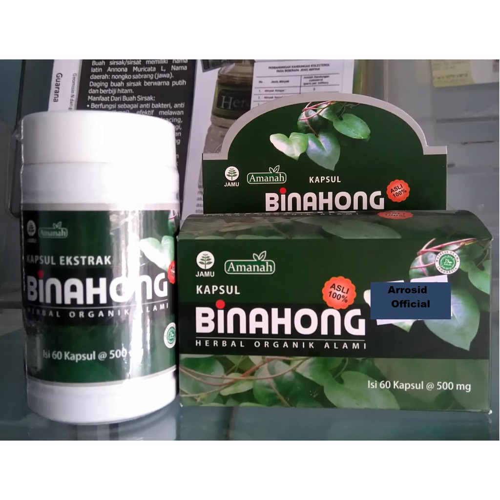 Kapsul Daun Binahong Obat Asam Urat, dll