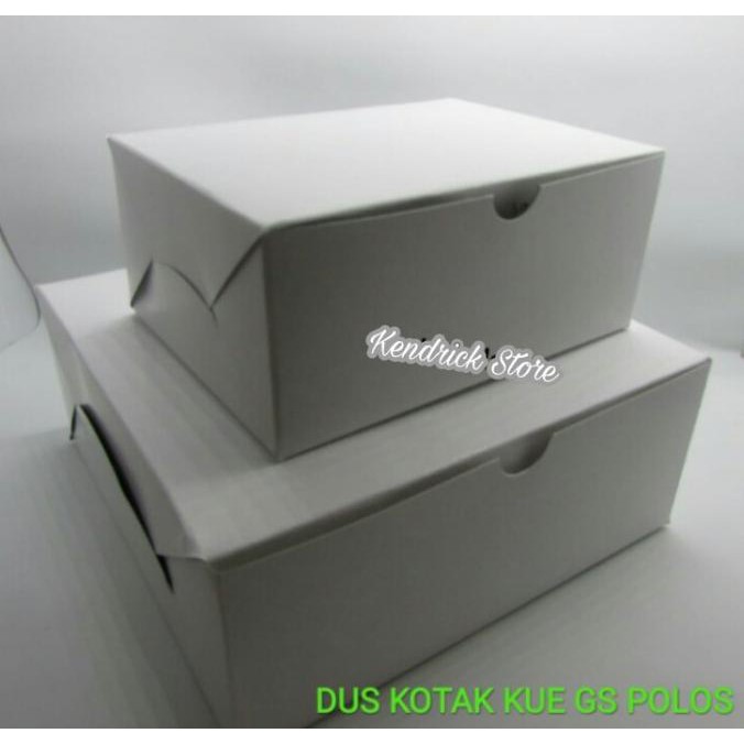 

Box Gs Box Kotak Kue Polos Isi 100 Lembar - 20 X 20 Termurah