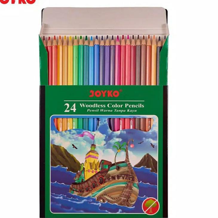 

GROSIR JOYKO CP-104 24 woodles color pencils pensil warna 24