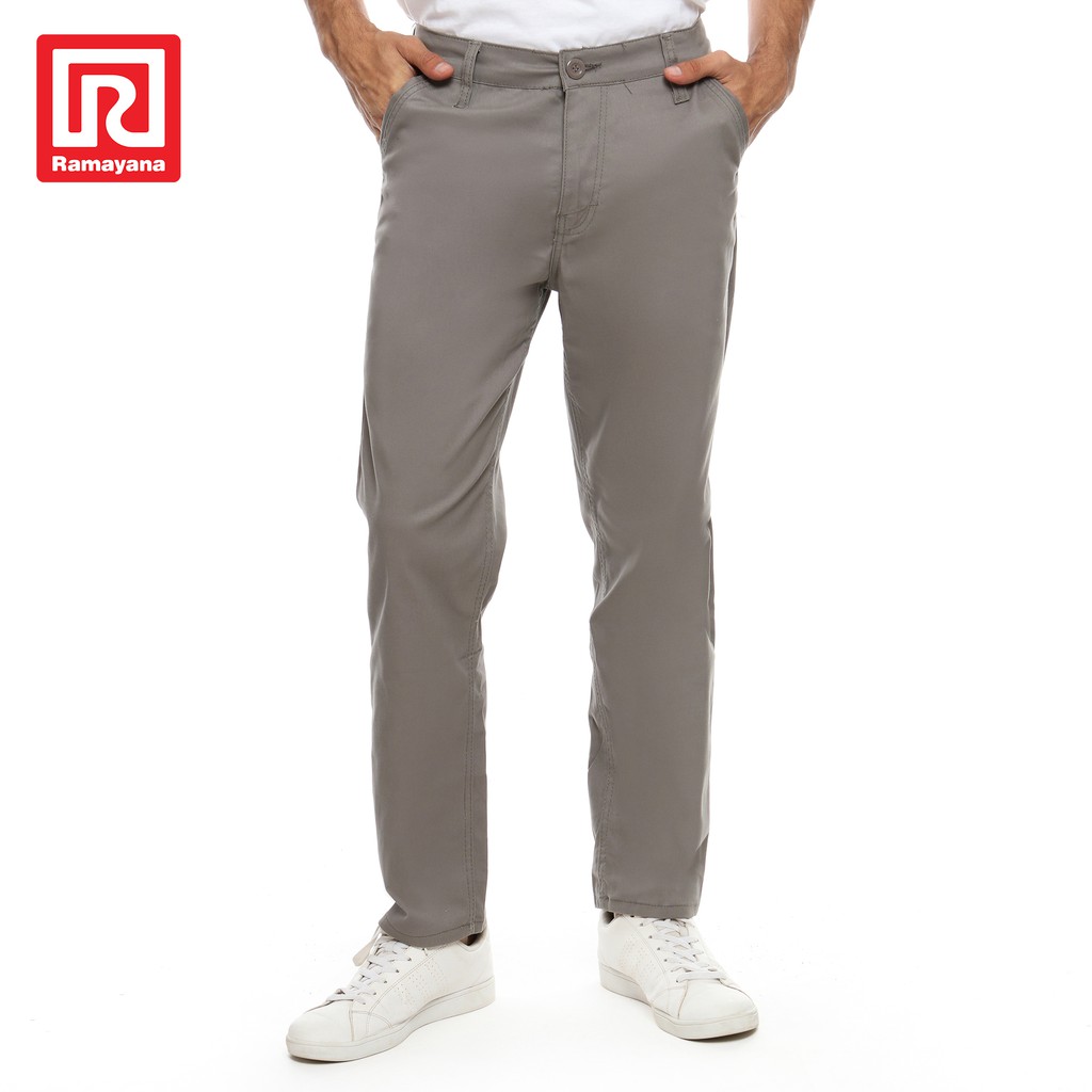  Ramayana  RAF21 Pakaian Pria  Celana  Chinos Panjang  Abu 06 