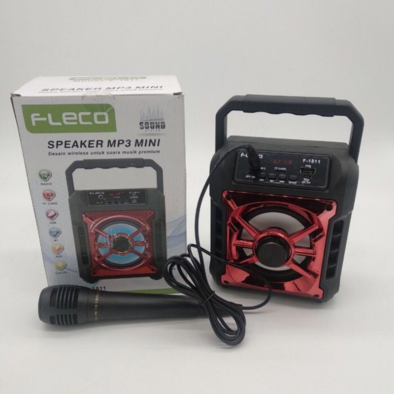 Speaker Portable Mini Fleco F-1811 Speaker Multifungsi Fleco F 1811
