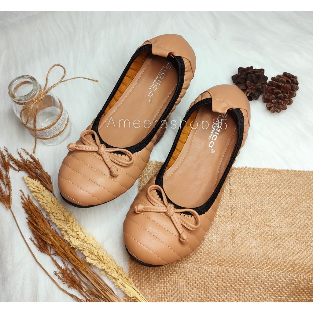 sepatu flatshoes gratica kerut