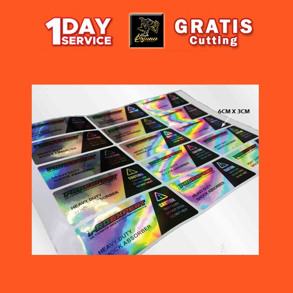

SPH 6 1-6 Cetak Stiker Hologram Print Sticker Bentuk Persegi Tercepat Termurah