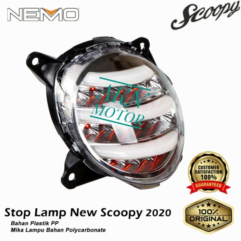 Lampu stop jpa scoopy 2020 led lampu belakang scoopy 2020 new